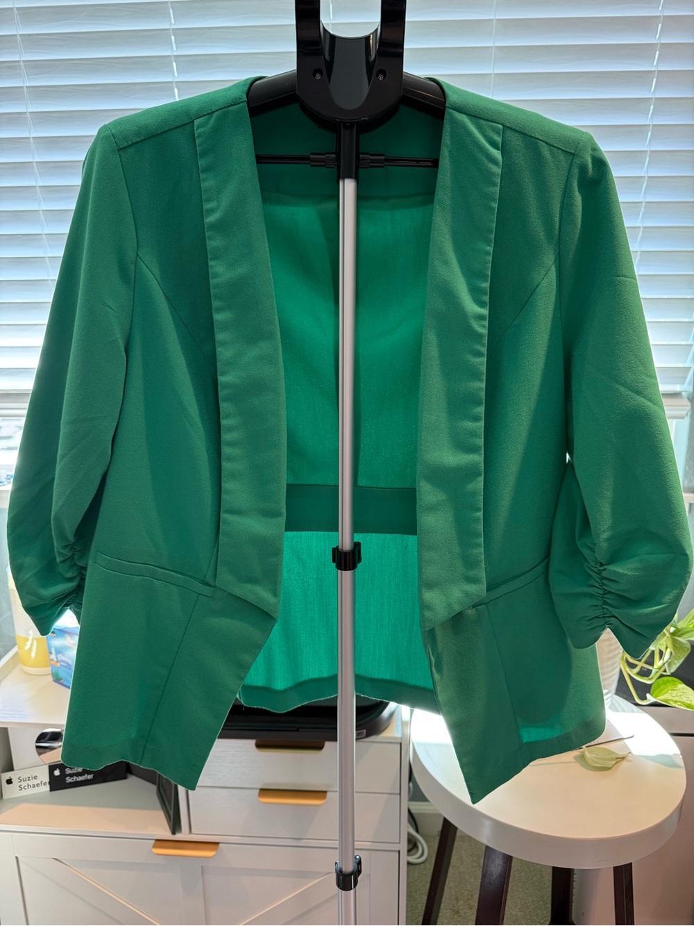 torrid Green Open-Front Blazer Jacket